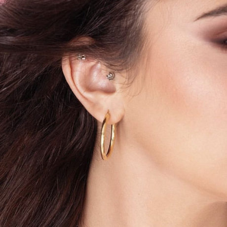 Circle Big Hoop Earrings