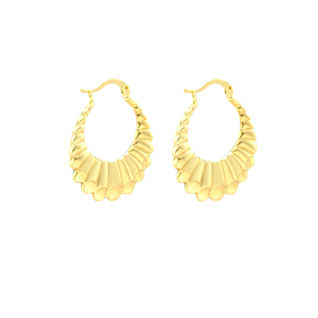 Basket Big Hoop Earrings