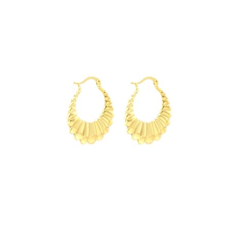 Basket Medium Hoop Earrings