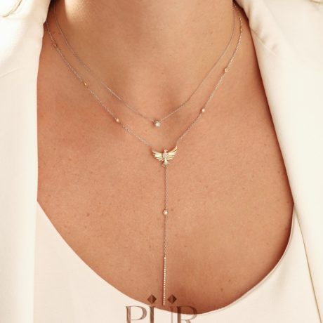 Eagle Sautoir Diamond Necklace