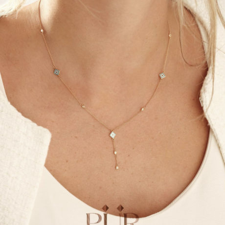 Frozen Squares Diamond Necklace