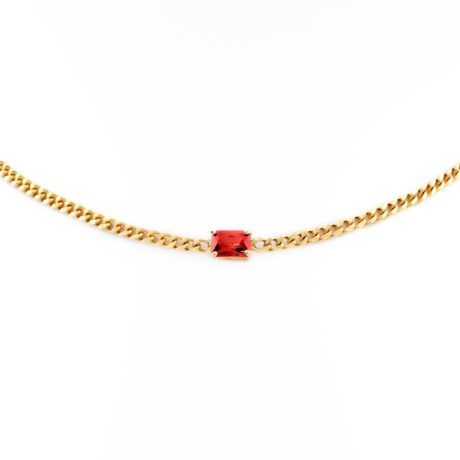 Ruby Red Choker Necklace