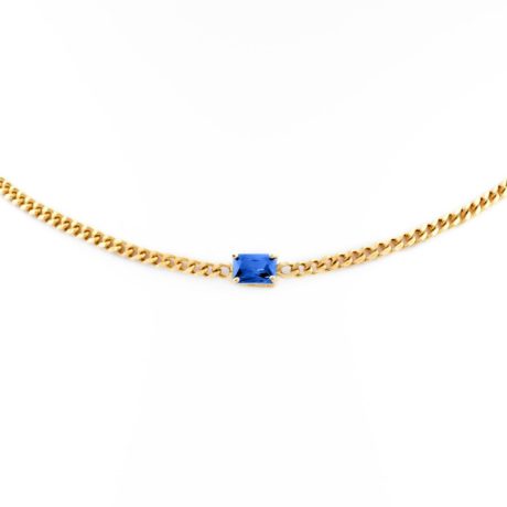 Sapphire Blue Choker Necklace