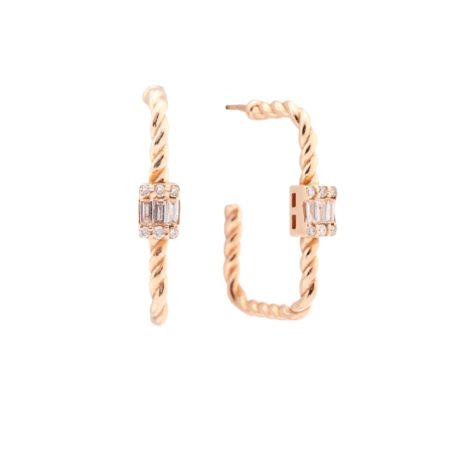Square Diamond Earrings