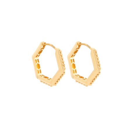 Geometric Hexagon Earrings