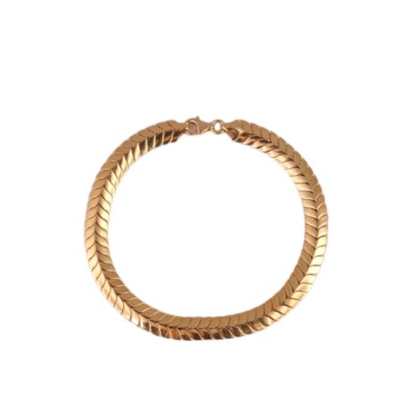 Herringbone Snake Bracelet - Thick