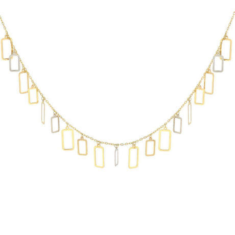 Dangling Rectangles Choker Necklace