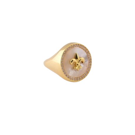 Royal Mother-Pearl Statement Ring