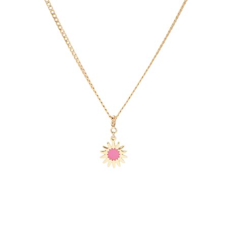 Pink Sun Necklace
