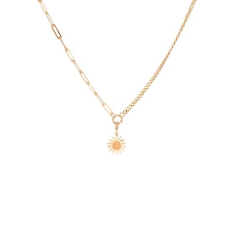 Orange Sun Necklace