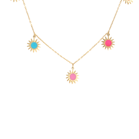 Rainbow Suns Necklace