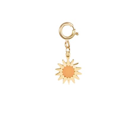 Orange Sun Charm
