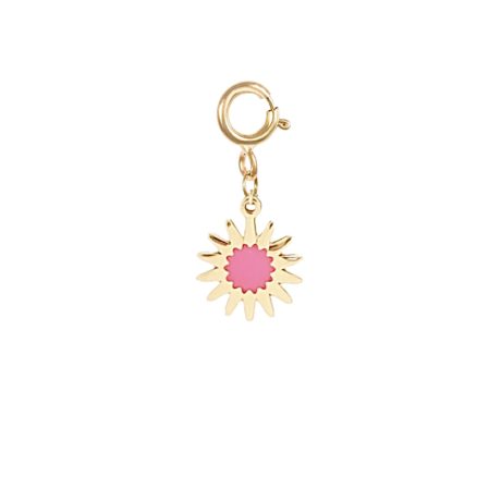 Hot Pink Sun Charm