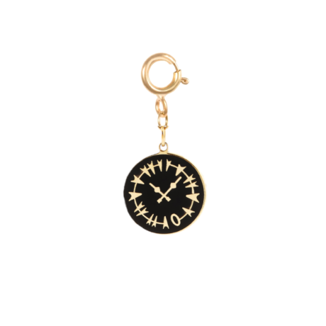 Black Clock Charm
