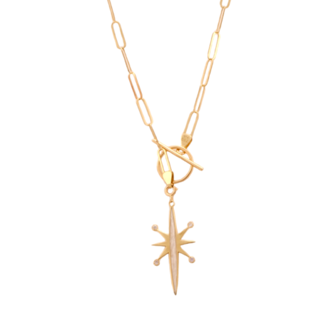 Shooting Star Paperclip Necklace