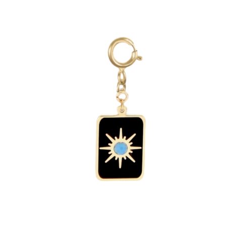 Black Token Sun Charm