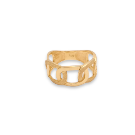 Thick Chain Matte Ring