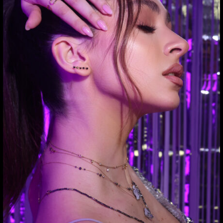 Black Onyx Climber Earrings