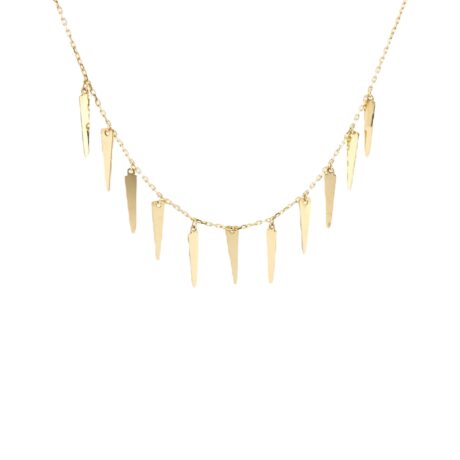 Golden Spikes Necklace