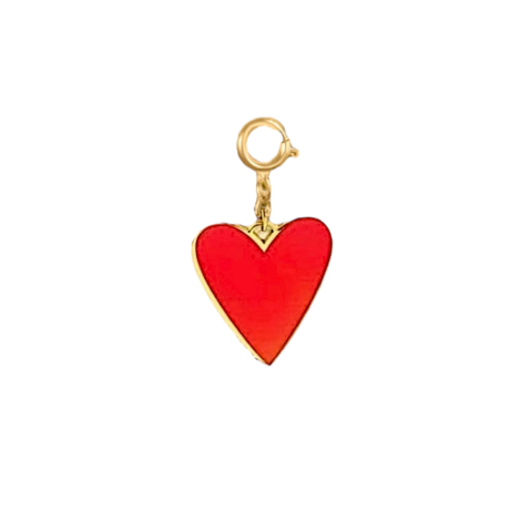 Red Medium Heart Charm